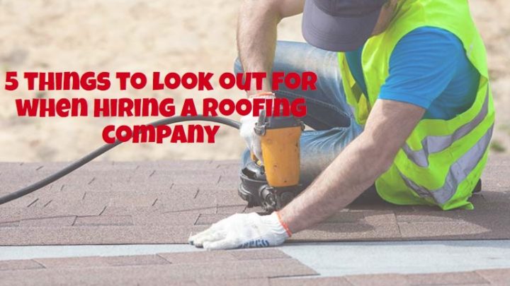5 things to look out for when hiring a roofing company