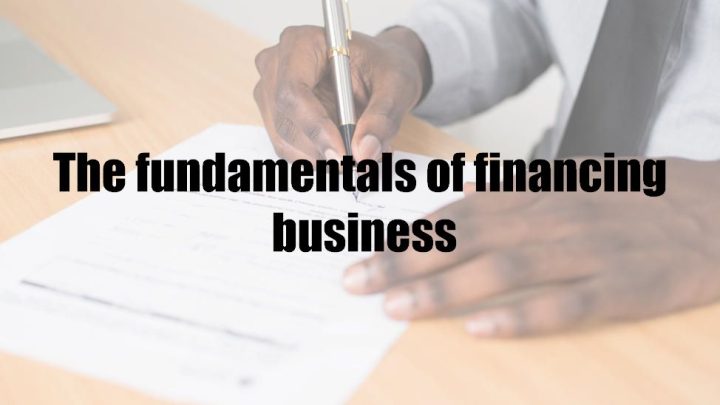 The fundamentals of financing business